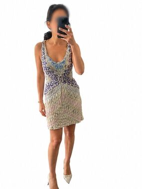 Missoni Pastel Knit Mini Dress, Italy | Buckle Detail, Sleeveless sz S/40 IT